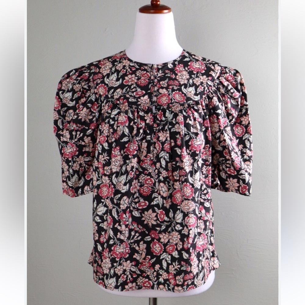 Rebecca Taylor La Vie Falaise Top in Floral Print - Picture 2 of 13